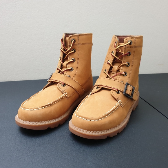 Polo Ralph Lauren Polo Bear Ranger HI II Kids Stylish Boots Shoes Size 3 NEW - Picture 2 of 9